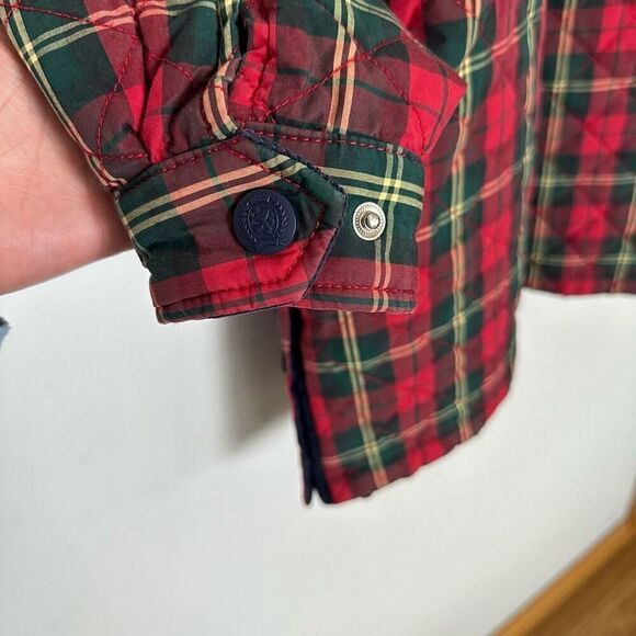 Tommy Hilfiger 1990’s Quilted Heritage Plaid Snap Button Down Corduroy Collar Ny - Picture 11 of 15
